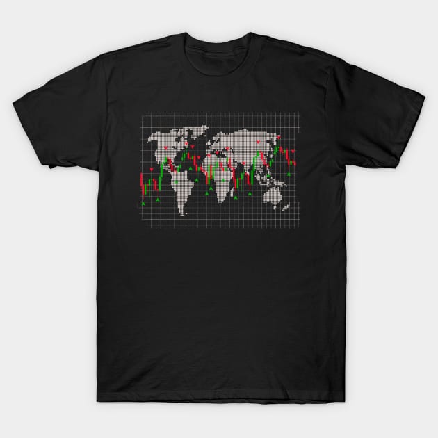 forex the world T-Shirt by NerdsbyLeo